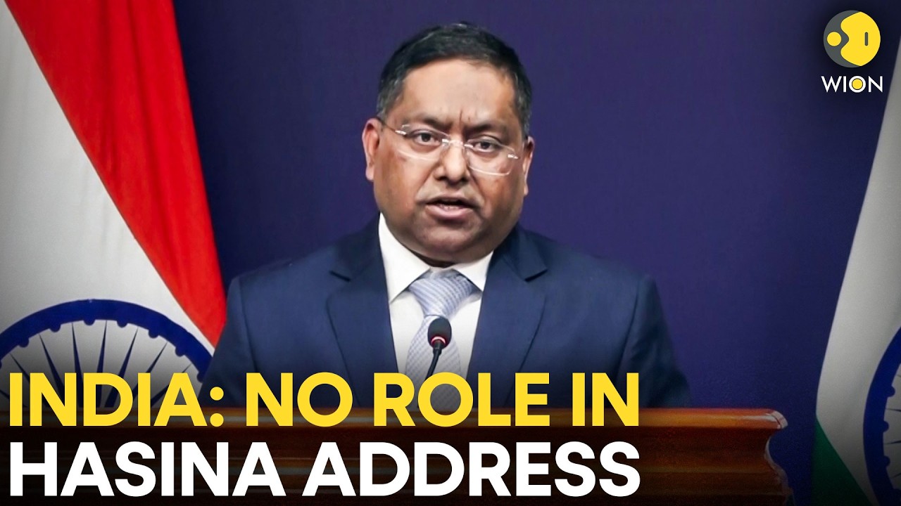 MEA LIVE: 'Not Involved': India Breaks Silence on Hasina's Virtual Speech Controversy | WION LIVE