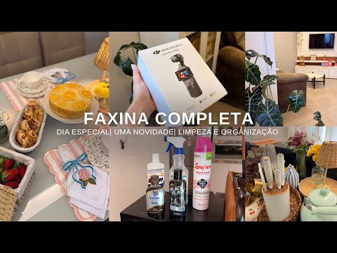 FAXINA COMPLETA| Dia especial, um dia inteiro de limpeza na casa, tenho uma novidade ✨?