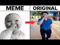 AI Baby Holding Laugh Tuff Baby Original Video Vs Meme Side By Side Comparison