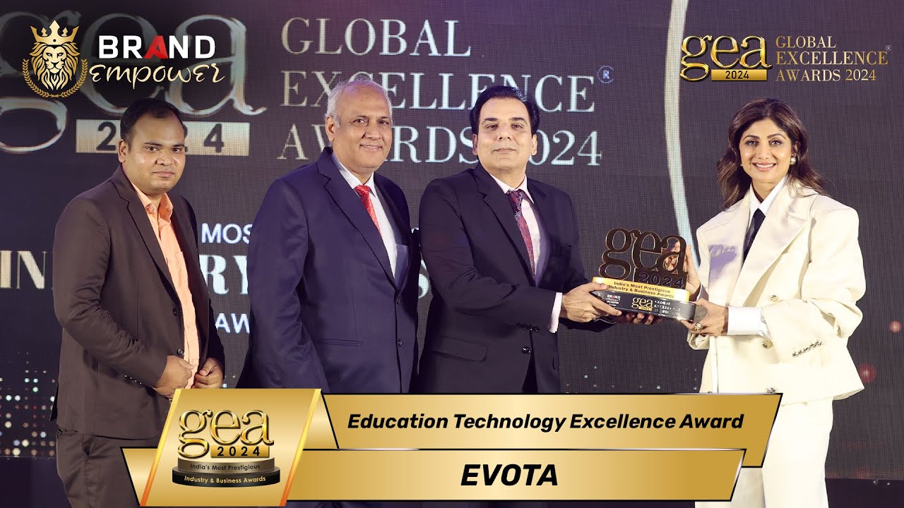 Evota wins Education Technology Excellence Award at Global Excellence Awards 2024 by Brand Empower