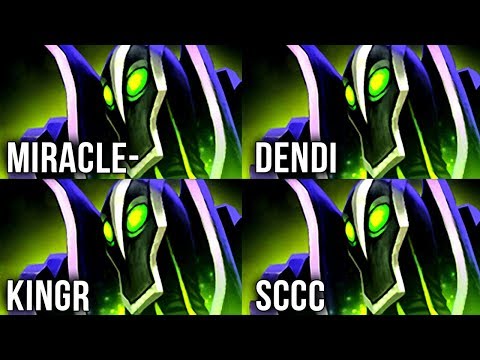 Best Players in The World on EPIC Rubick Battle! Miracle- vs Dendi vs KingR vs Sccc - Dota 2