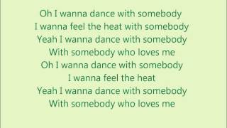 Glee - I wanna dance with somebody (who loves me) - Lyrics