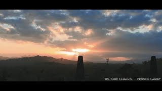 Download lagu Beautiful Sunset of Borobudur Temple & Aerial Footage mp3