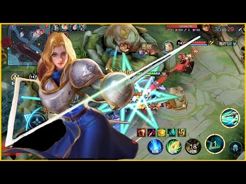 Honor of Kings -CHARLOTTE Best Build, Arcana -Quadra Kill Gameplay