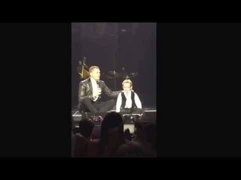 Noah sings with Michael Buble