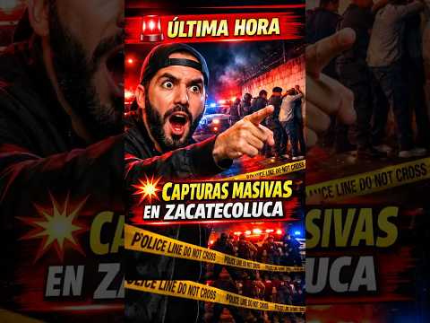 ⏰🇸🇻 ÚLTIMA HORA:¡Capturas MASIVAS en Zacatecoluca! Golpe Fuerte al Crimen
