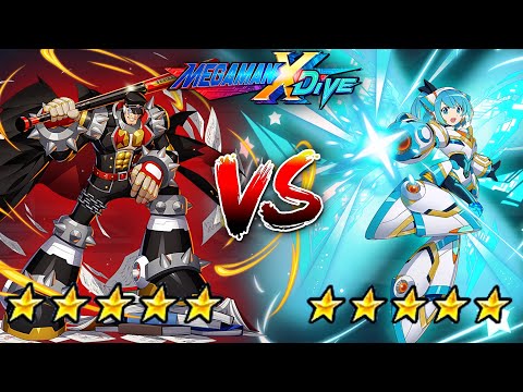 Gangsta Boy Sigma 5* Vs 3 DiVE Armor RiCO's 5* - Mega Man X DiVE (Mobile Controls PvP)