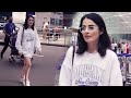 Radhika Madan Looks Hot In A T Shirt Dress Spotted At Mumbai Airport Filmi World News