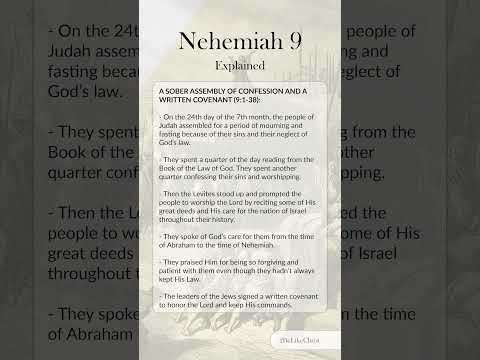 Nehemiah 9 Bible Study and Explanation