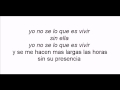 Vivir sin ella gilberto santa rosa con letra