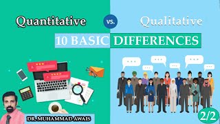 Qualitative vs. Quantitative Research - From Flexibility to Statistics - 10 Differences - 1/2 - ENG!