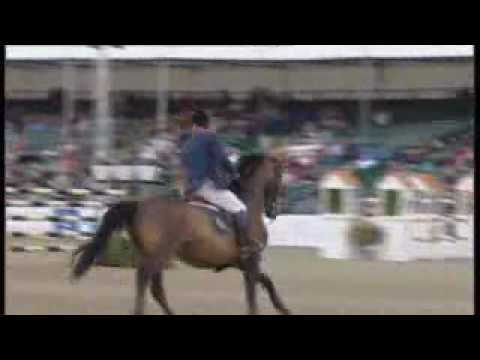 Robert Smith jumps in the Alltech Grand prix at Royal Windsor Horse Show 2009