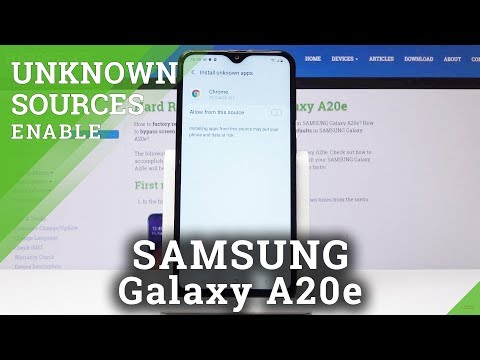 How to Enable Unknown Sources in SAMSUNG Galaxy A20E - Allow App Installation