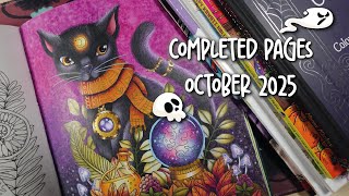COMPLETED PAGES OCTOBER 2025 | ADULT COLORING