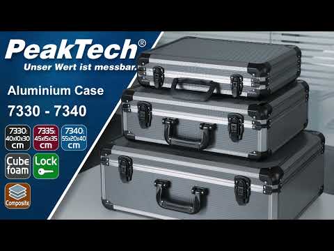 PeakTech 7330, 7335 und 7340 Universalkoffer mit Würfelschaum