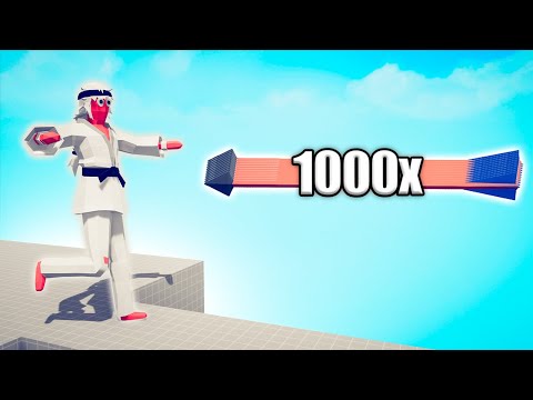 TAEKWONDO GIANT vs 1000x OVERPOWERED UNITS - TABS | Totally Accurate Battle Simulator 2024