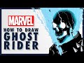 How to Draw GHOST RIDER w/ Doaly!