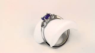 Tanzanite Ring .51 Carat Blue Violet Intense Color