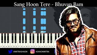 Bhuvan Bam - Sang Hoon Tere - Piano Tutorial + Cover + Sheet Music + Midi