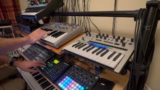 Digitakt Jam with Novation and Moog