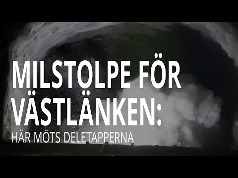 Milstolpe för Västlänken – se sista sprängningen mellan Haga och Korsvägen | Trafikverket