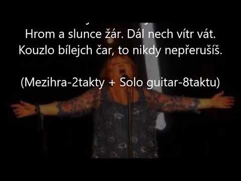 Kouzlo bílejch čar, Věra Špinarová, karaoke + sólo kytara