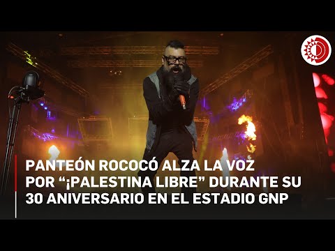 Panteón Rococó celebra 30 años con un concierto masivo y mensaje por Palestina en el Estadio GNP