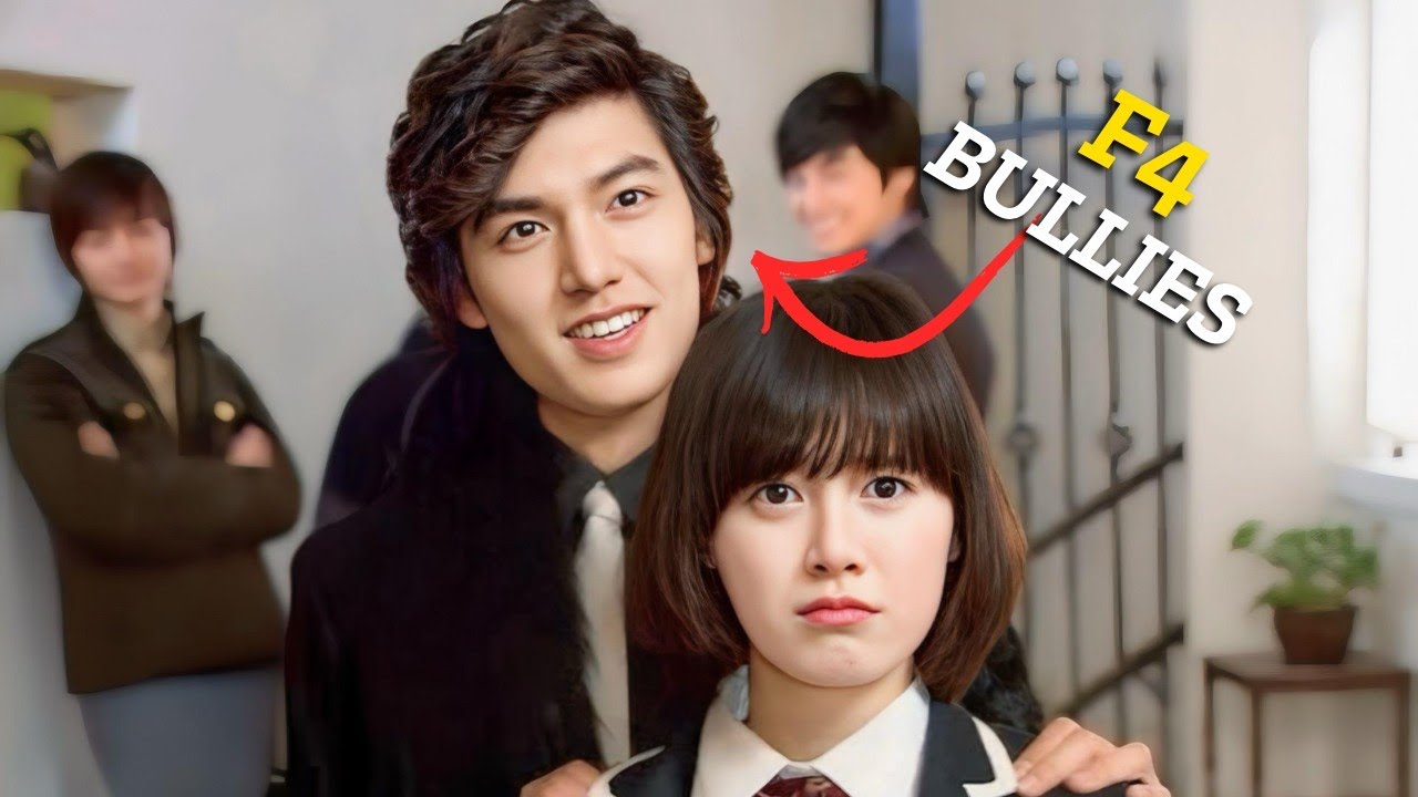 A Popular F4 Group Bullies a poor Girl in highschool but Two friends falls for her.