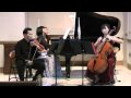 Trio Oriens plays Mendelssohn's Piano Trio in D minor, Movement IV