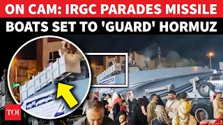 FIRST TIME EVER: IRGC Unveils '700KM Missile Boats' In Public; Iranians Shout 'Hit US Navy'
