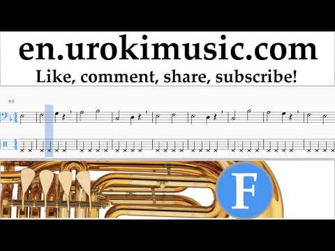 Tuba lessons Carlos Vives, Sebastian Yatra - Robarte un Beso Sheet Music Tutorial Part#1 um-i352