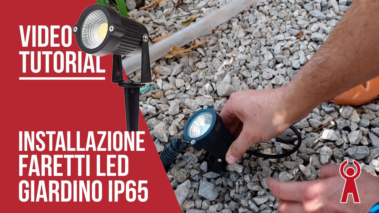 Installazione Faretti LED Giardino