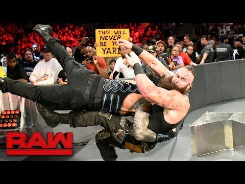 Roman Reigns vs. Braun Strowman - Last Man Standing Match: Raw, Aug. 7, 2017