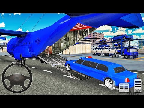 US Police Limo Car Transporter Simulator 2023 - Android Gameplay