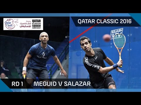 Squash: Meguid v Salazar - Qatar Classic 2016 Rd 1 Highlights