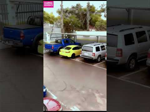 Parking karma unfolds as drivers teach a lesson to the one who took another’s spot. #shorts