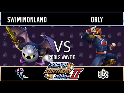 Joey's Birthday Bash 2  -  Pools Wave B  -  Swiminonland(Meta Knight) Vs. ORLY(Captain Falcon)