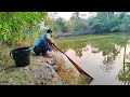 Cast Net Fishing Beautiful Woman Catching Fish With A Cast Net Village Extra Part 67