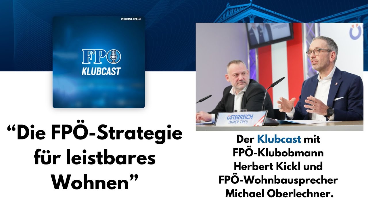 "Die FPÖ-Strategie für leistbares Wohnen"