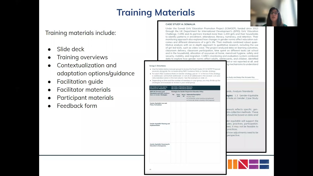 An Introduction to New INEE Training Materials for Gender