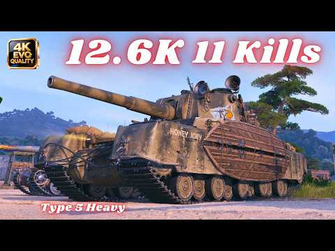 Type 5 Heavy  12.6K Damage 11 Kills & Type 5 H  11.7K Damage 7 Kills World of Tanks #wot