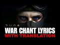 DUNE: Part Three | War Chant Lyrics (With Translation) | Hans Zimmer - feat. Timothée Chalamet