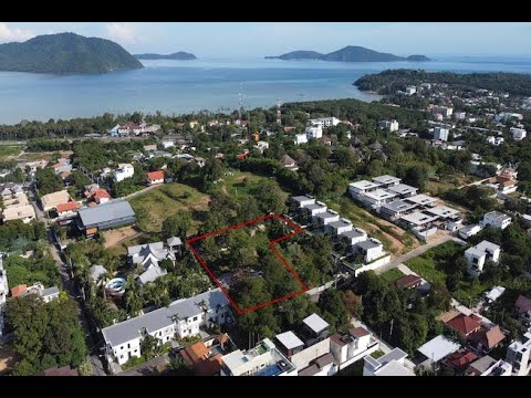 3,086 sqm of Sea View Land for Sale only 4 Minute Drive to Nai Harn Beach