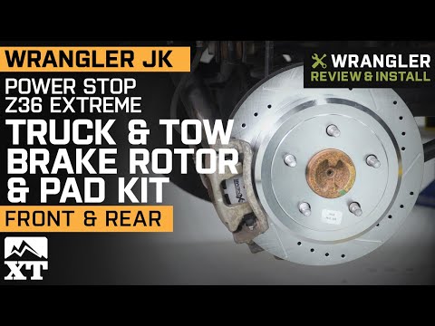 Jeep Wrangler JK PowerStop Z36 Extreme Truck & Tow Brake Rotor & Pad Kit Review & Install