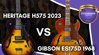 Video thumbnail for Heritage H575 2023 & Gibson ES175D 1968 (SOUND COMPARISON) by Stockenhof Muziek