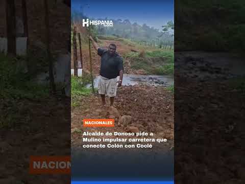 El alcalde del distrito de Donoso, Edilberto Medina...