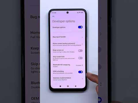 Redmi Note 11 OEM Unlocking Enable / Developer Show