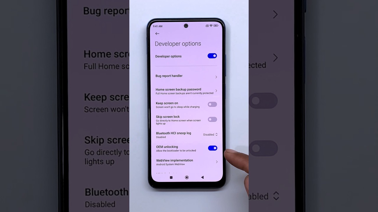 Redmi Note 11 OEM Unlocking Enable / Developer Show