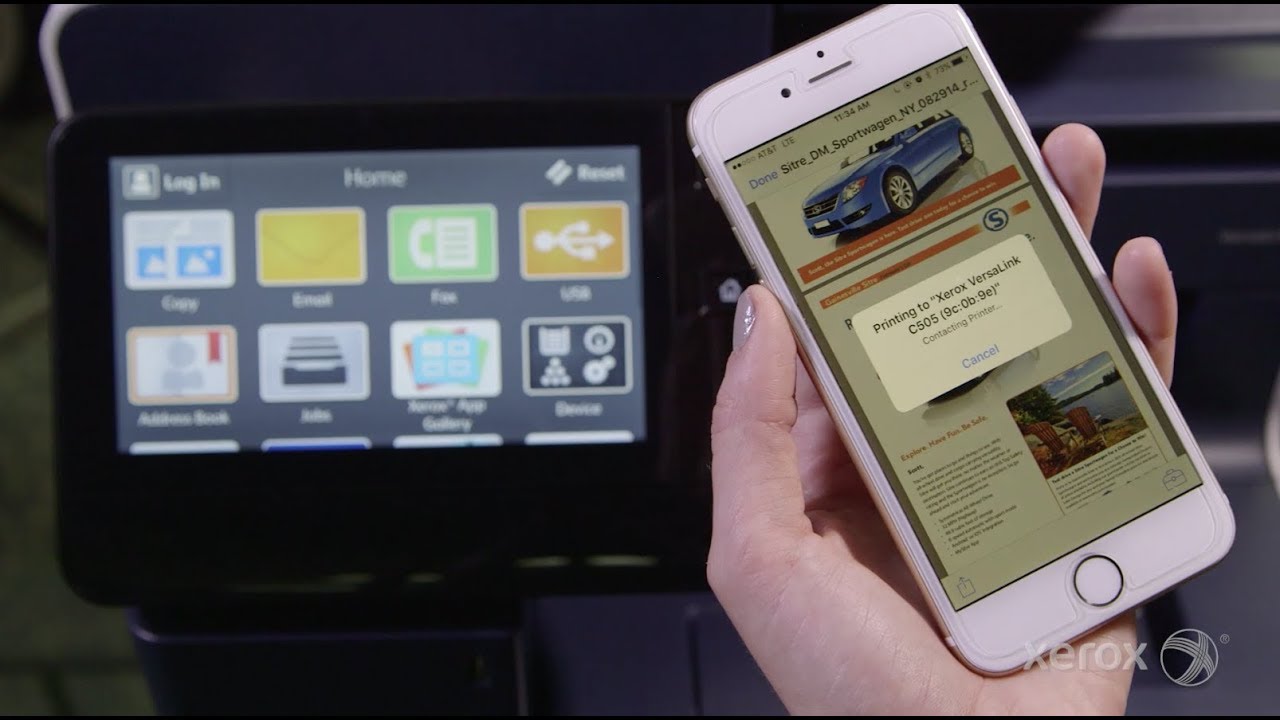 Printing to Your Xerox VersaLink MFP or Printer From Your Apple iOS Device YouTube Video