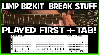 Limp Bizkit Break Stuff Guitar Chords Lesson &amp; Tab Tutorial 6 String Drop D Method